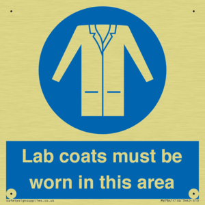 Lab coats must be worn in this area